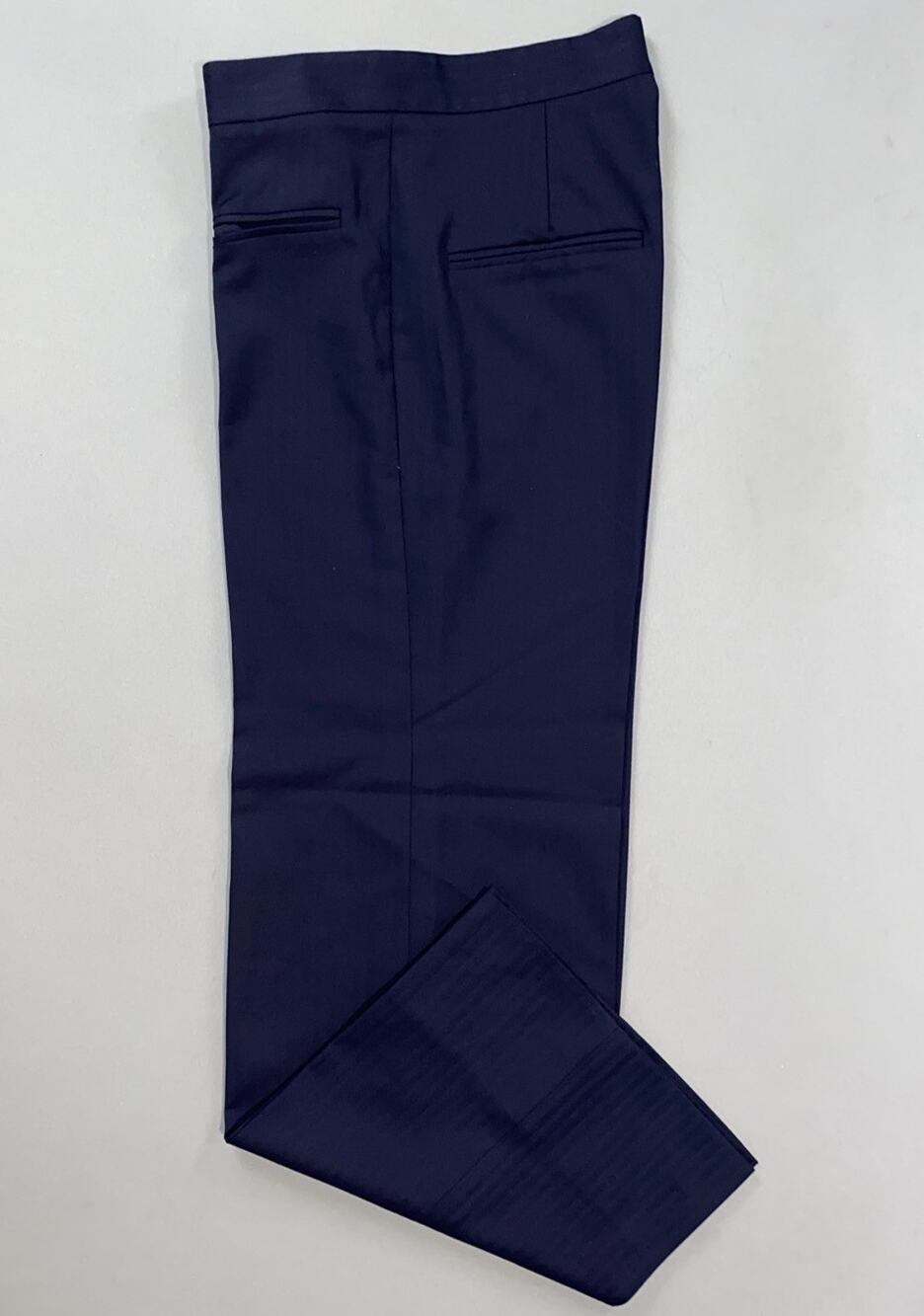 Pallas Paris Women's 100% Wool Dress Pants, Trousers. Navy Blue, Tag 36. EUC!